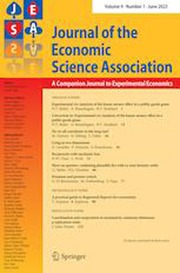 Journal of the Economic Science Association Volume 9 - Issue 1 -