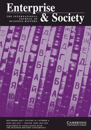 Enterprise & Society Volume 19 - Issue 4 -