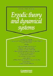 Ergodic Theory and Dynamical Systems Volume 23 - Issue 3 -