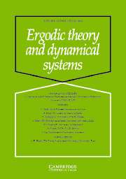 Ergodic Theory and Dynamical Systems Volume 24 - Issue 3 -