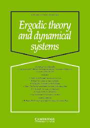Ergodic Theory and Dynamical Systems Volume 25 - Issue 3 -