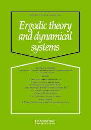 Ergodic Theory and Dynamical Systems Volume 25 - Issue 4 -