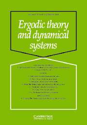 Ergodic Theory and Dynamical Systems Volume 25 - Issue 5 -