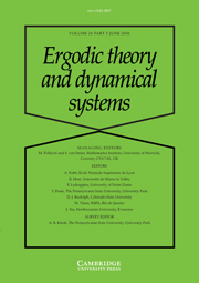 Ergodic Theory and Dynamical Systems Volume 26 - Issue 3 -