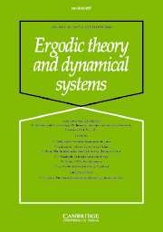 Ergodic Theory and Dynamical Systems Volume 26 - Issue 6 -