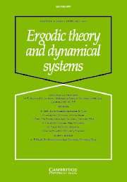 Ergodic Theory and Dynamical Systems Volume 27 - Issue 1 -