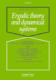 Ergodic Theory and Dynamical Systems Volume 27 - Issue 2 -