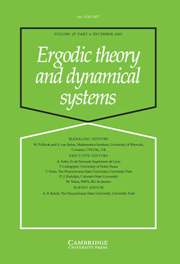 Ergodic Theory and Dynamical Systems Volume 27 - Issue 6 -