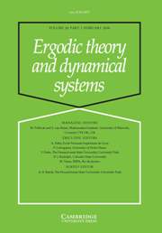 Ergodic Theory and Dynamical Systems Volume 28 - Issue 1 -