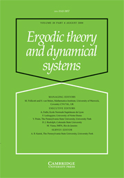 Ergodic Theory and Dynamical Systems Volume 28 - Issue 4 -