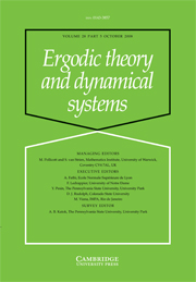 Ergodic Theory and Dynamical Systems Volume 28 - Issue 5 -