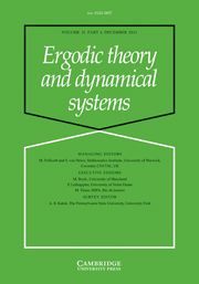 Ergodic Theory and Dynamical Systems Volume 31 - Issue 6 -