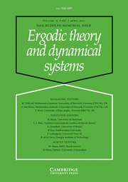 Ergodic Theory and Dynamical Systems Volume 32 - Issue 2 -  Daniel J. Rudolph – in Memoriam