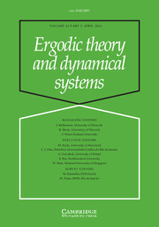 Ergodic Theory and Dynamical Systems Volume 34 - Issue 2 -