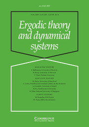 Ergodic Theory and Dynamical Systems Volume 34 - Issue 3 -