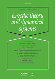 Ergodic Theory and Dynamical Systems Volume 35 - Issue 2 -
