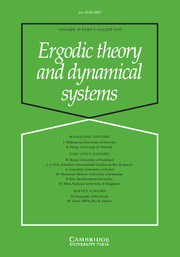 Ergodic Theory and Dynamical Systems Volume 35 - Issue 5 -