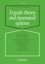Ergodic Theory and Dynamical Systems Volume 41 - Issue 2 -