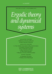 Ergodic Theory and Dynamical Systems Volume 42 - Issue 11 -