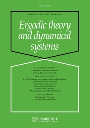 Ergodic Theory and Dynamical Systems Volume 42 - Issue 9 -