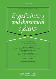Ergodic Theory and Dynamical Systems Volume 43 - Issue 11 -