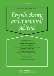 Ergodic Theory and Dynamical Systems Volume 44 - Issue 3 -