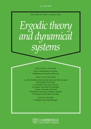 Ergodic Theory and Dynamical Systems Volume 44 - Issue 4 -