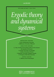 Ergodic Theory and Dynamical Systems Volume 44 - Issue 7 -