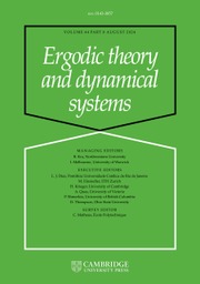 Ergodic Theory and Dynamical Systems Volume 44 - Issue 8 -