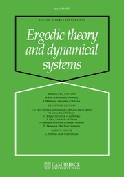 Ergodic Theory and Dynamical Systems Volume 45 - Issue 1 -