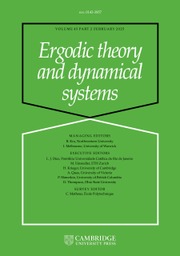 Ergodic Theory and Dynamical Systems Volume 45 - Issue 2 -