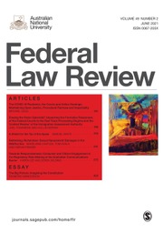 Federal Law Review Volume 49 - Issue 2 -