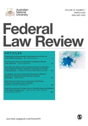 Federal Law Review Volume 50 - Issue 1 -