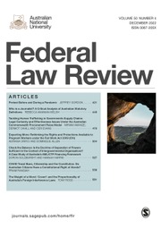 Federal Law Review Volume 50 - Issue 4 -