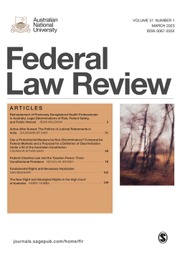 Federal Law Review Volume 51 - Issue 1 -