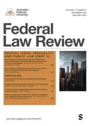 Federal Law Review Volume 51 - Issue 4 -  Special Issue: Inequality and Public Law (Part II)