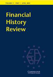 Financial History Review Volume 11 - Issue 1 -