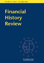 Financial History Review Volume 12 - Issue 2 -