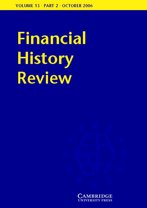 Financial History Review Volume 13 - Issue 2 -