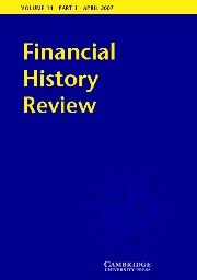 Financial History Review Volume 14 - Issue 1 -