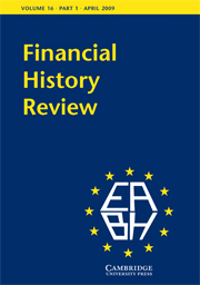 Financial History Review Volume 16 - Issue 1 -