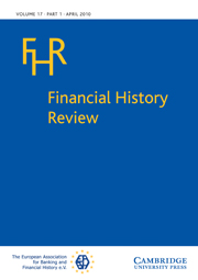 Financial History Review Volume 17 - Issue 1 -