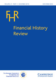 Financial History Review Volume 21 - Issue 3 -