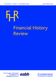 Financial History Review Volume 27 - Special Issue3 -  Finance, financiers and financial centres: a special issue in honour of Youssef Cassis