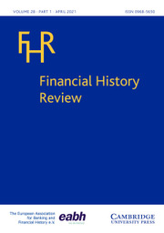 Financial History Review Volume 28 - Issue 1 -