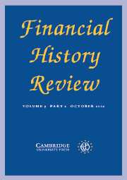 Financial History Review Volume 9 - Issue 2 -