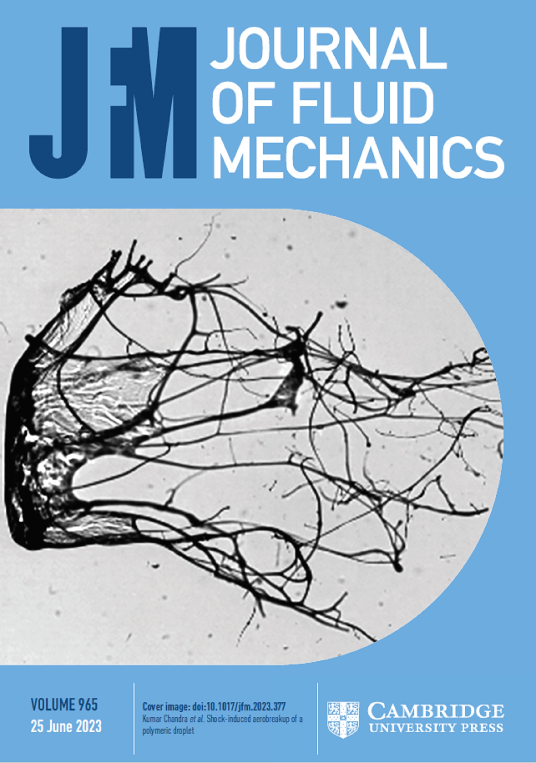 journal of fluid mechanics cover letter