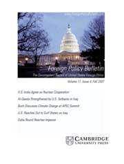 Foreign Policy Bulletin Volume 17 - Issue 4 -