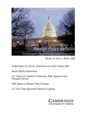 Foreign Policy Bulletin Volume 18 - Issue 1 -