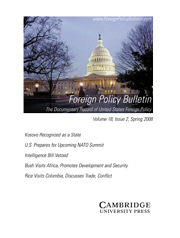 Foreign Policy Bulletin Volume 18 - Issue 2 -